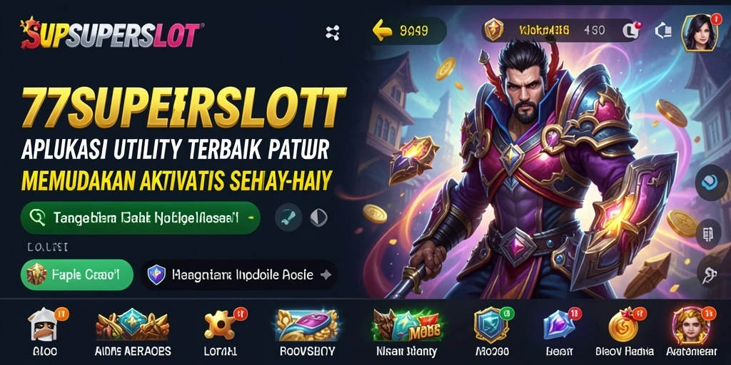 Tampilan antarmuka pengguna 77SUPERSLOT yang sederhana dan intuitif.