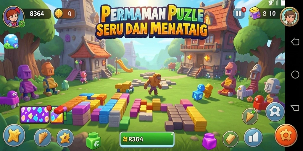 Tampilan screenshot 8364 menampilkan gameplay Puzzle yang menarik dan mengasyikkan.