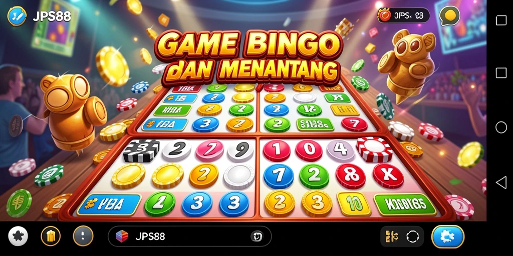 Tampilan gameplay Bingo yang menarik dan interaktif.