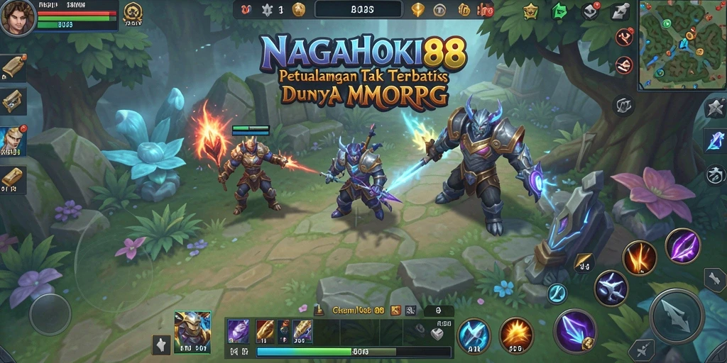 Tampilan gameplay seru dalam NAGAHOKI88 yang menunjukkan pertarungan antara pemain.
