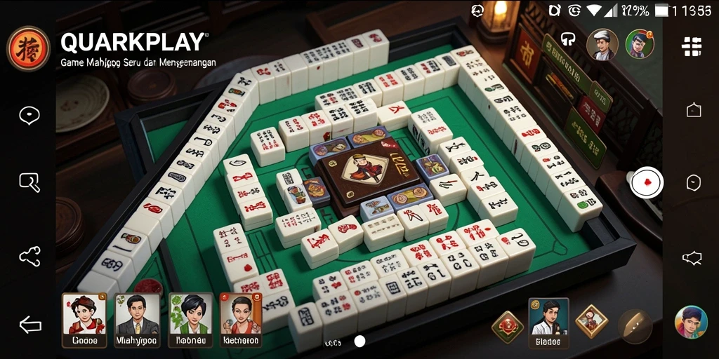 Tampilan gameplay Mahjong yang menarik di QUARKPLAY.
