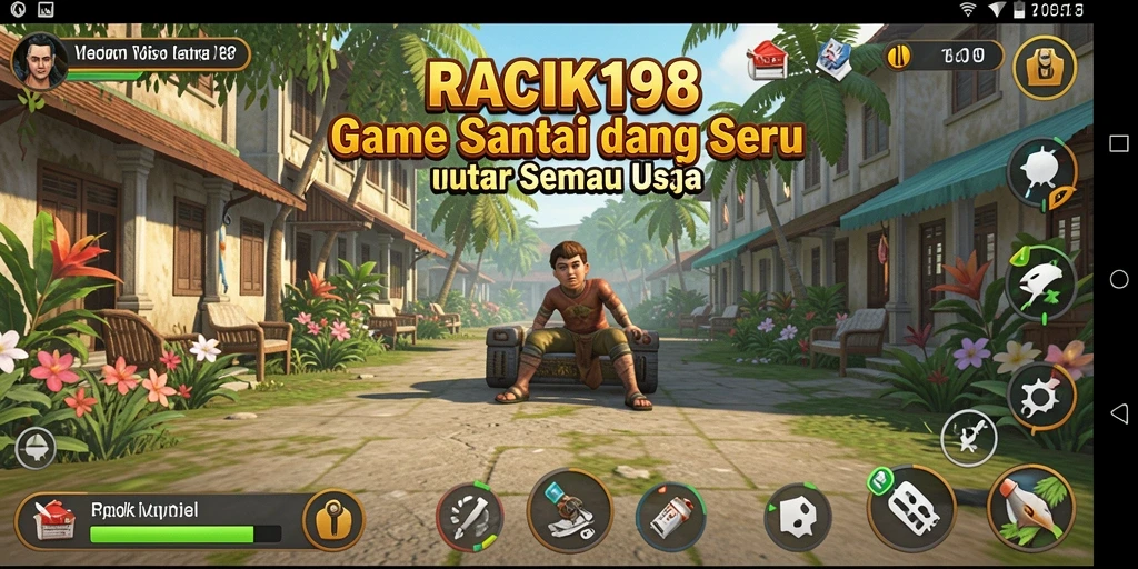 Screenshot menampilkan keseruan gameplay RACIK198 yang penuh warna.