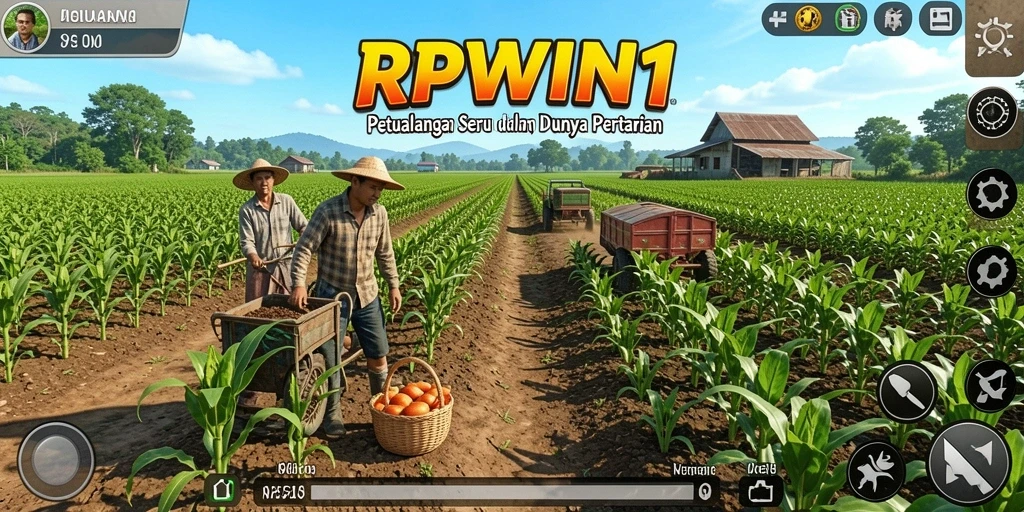 Tampilan permainan pertanian yang menarik dan interaktif di RPWIN1.