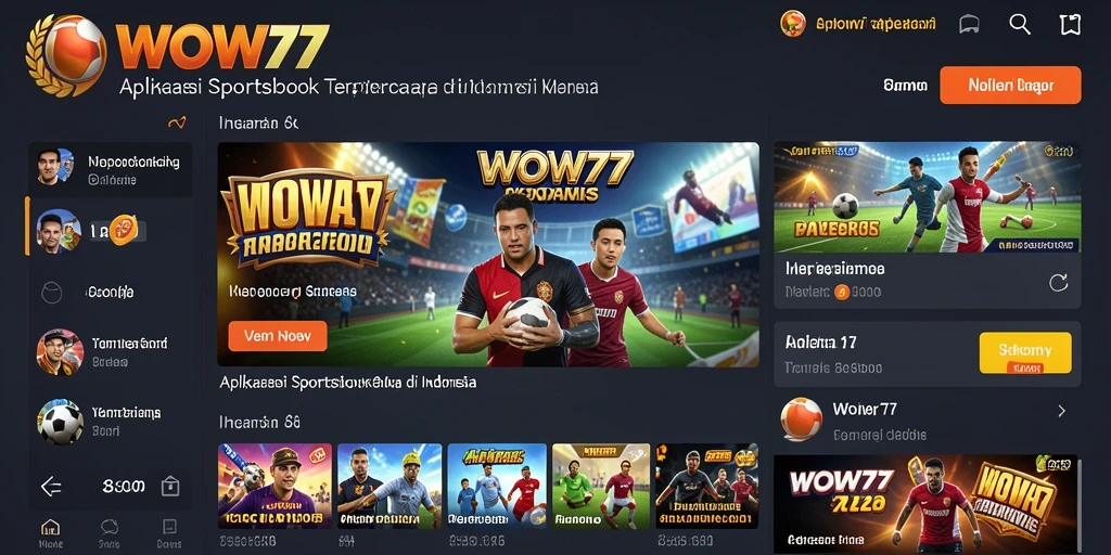 Screenshot menunjukkan antarmuka taruhan LIVE di WOW77.